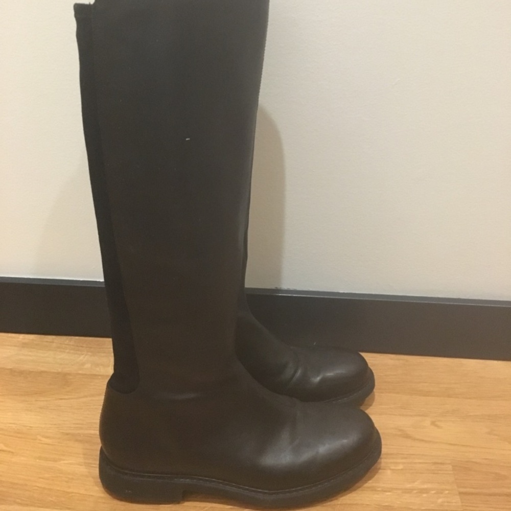 Camper Knee High Black Boots